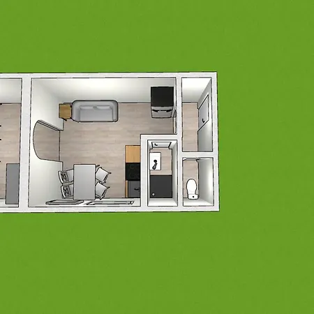 Apartment Emas 5 Mit 3 Einzelbetten, Kueche